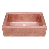 Akicon Single Bowl Farmhouse Apron Copper Kitchen Sink - AKS501-C